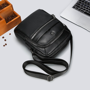 Nuevo Bolso Cruzado de Piel Sintética Vintage para Hombre, Impermeable, con Cierre de Cremallera, Forro de Poliéster, Gran Capacidad, para Verano - Product Image 6