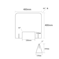 Écrans de protection portables transparents personnalisés à assembler Protège-éternuements en acrylique pour comptoir de caisse de bureau