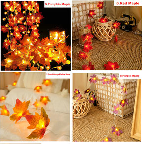 <span class=keywords><strong>Guirlande</strong></span> <span class=keywords><strong>lumineuse</strong></span> feuille d'érable à piles décor d'Halloween cadeau de Thanksgiving décor d'automne pour la maison vacances automne <span class=keywords><strong>guirlande</strong></span> intérieure - Product Image 3