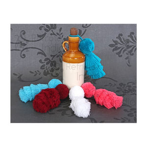 Borla de algodón de yute colorida - Product Image 1