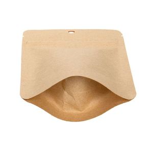 Biểu Tượng Tùy Chỉnh Rõ Ràng Matte Cửa Sổ Nhựa Kraft Giấy Bao Bì Mylar Túi Dây Kéo <span class=keywords><strong>Doypack</strong></span> Đứng lên Túi Với Dây Kéo Và Cửa Sổ - Product Image 5