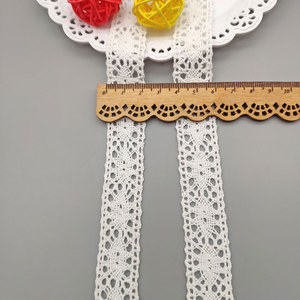 Passamaneria in Cotone Sbiancato con <span class=keywords><strong>Occhi</strong></span> di Pesce, Larghezza 1-5cm, con Pizzo in Cotone Intrecciato per Accessori Fai-da-Te per Tende - Product Image 5