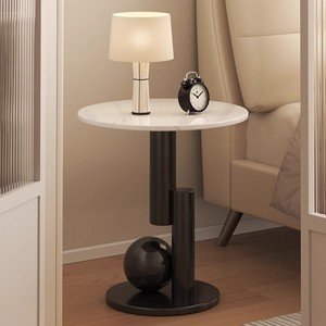 Stein-Couchtisch-<span class=keywords><strong>Set</strong></span> Moderner Minimalistischer Mobiler Beistelltisch für Wohnzimmer Luxuriöses Design Eck-Beistelltische - Product Image 4