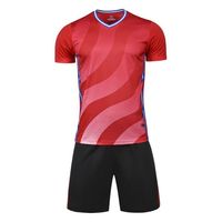 Rose et violet classique uni hommes vêtements d'entraînement personnalisés uniformes chemises de Football et Shorts Club équipe enfants maillots de Football ensemble
