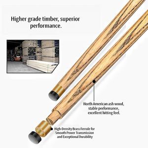 ไม้คิวสนุกเกอร์รุ่นใหม่ <span class=keywords><strong>Omin</strong></span> Gunner ทำจากไม้แอชอเมริกาเหนือ ด้ามไม้แบบชิ้นเดียว ขนาดหัวคิว 9.5 มม./10 มม. พร้อมด้ามต่อ - Product Image 4