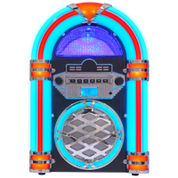 Jukebox Bluetooth avec éclairage LED, équipement audio, modèle Jukebox, récepteur Bluetooth, lecteur avec radio FM