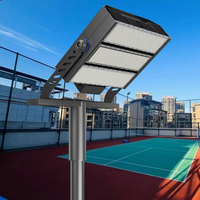 Éclairage de terrain sportif pour lycée ZGSM, 900 watts, intérieur/extérieur, éclairage LED pour terrain de basket-ball 900W avec poteau