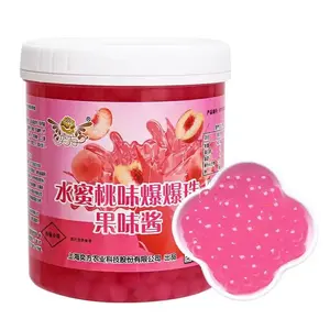 1.2kg peach flavor small package onde comprar popping boba with juice bubble tea ingredients boba