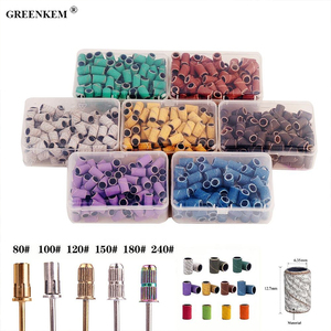 Kit de tambour de ponçage, 360 pièces, manchons de <span class=keywords><strong>ponceuse</strong></span> à tambour et 12 pièces mandrins à tambour pour outil rotatif <span class=keywords><strong>Dremel</strong></span>, bandes de ponçage des ongles - Product Image 3