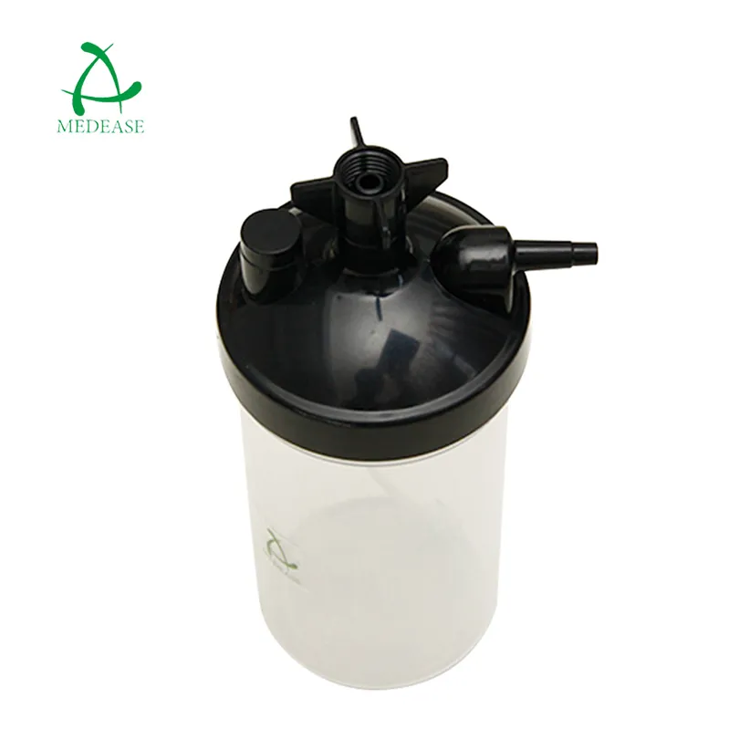 4Psi/6Psi Low MEDEASE 200/360//500Ml Bubble Humidifier Bottle Medical Oxygen Bottle For Oxygen Concentrator