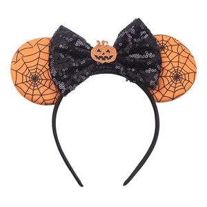 Ziming الاطفال هالوين عقال الانحناء ماوس آذان مهرجان هيرباند شبح الخفافيش تأثيري عقال للأطفال والكبار - Product Image 4