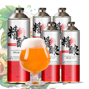 Bia nhà máy bán buôn nhãn hiệu riêng thêm mạnh mẽ bia 5.6% vol 1L lớn tin có thể thủ công tinh khiết lúa mì mạch nha bia nhập khẩu nguyên liệu - Product Image 4