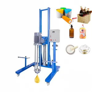 Moveable Lifting Type Industrial Mixer Machine For Paint Essence Food Additive Mixer Homogenizer