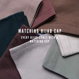 Hot Selling Solid Color Modal Two-Piece <strong>Hijab</strong> Set Fit Same Color <strong>Undercap</strong> for Women - Product Image 4
