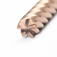 Série H 0.39 "carbure de haute dureté 10mm de diamètre 100mm de longueur fraise à bout plat 6 cannelures OEM ODM personnalisé pris en charge