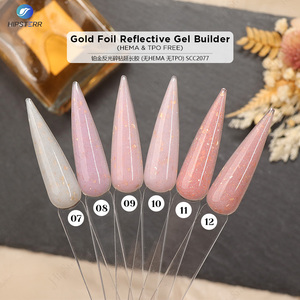 Gel Constructor de Uñas Reflectante 50/100/1000g, Sin HEMA, Extensiones de Uñas Brillantes, Gel Autonivelante con Purpurina, Marca Privada - Product Image 4