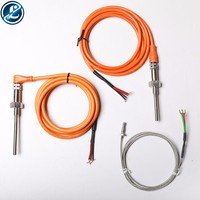 Sensor de Temperatura de Acero Inoxidable de Alta Precisión para Uso Industrial, PT100 K J E T, Todos los Tipos