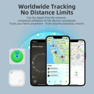 جهاز تعقب عالمي ذكي مزود بنظام تحديد المواقع GPS يعمل بدون حدود للمسافات مع أداة البحث عن الشبكة البلاستيكية من Apple