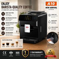 Machine à Café Entièrement Automatique Super Intelligente avec Écran Tactile, Préparateur de Cappuccino, Latte et Espresso