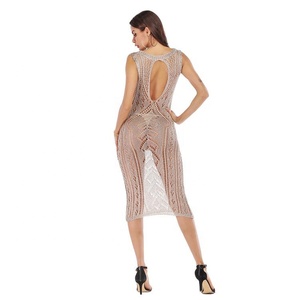 Amzn AE fb eb tiktok <span class=keywords><strong>Shein</strong></span> Femmes <span class=keywords><strong>Robe</strong></span> GuangZhou Robes Pour La <span class=keywords><strong>Plage</strong></span> Crochetée Robes <span class=keywords><strong>femme</strong></span> <span class=keywords><strong>Plage</strong></span> - Product Image 2