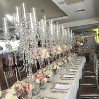 Candelabre de mariage en cristal à 9 bras, en verre, hauteur 130 cm, MH-Z0067