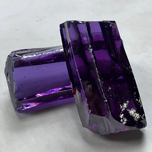 Precio al por mayor: Piedra de circonita cúbica sin cortar de alta calidad, material en bruto de amatista CZ. - Product Image 2