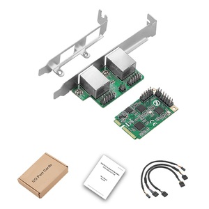 Carte réseau IO-MPE8125B-2GLAN 2.5G Mini PCIe vers RJ45, double ports, 2500 Mbps, Mini PCI Express NIC, carte LAN IO-MPE8125B-2GLAN - Product Image 2