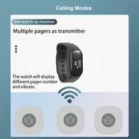Buzzer d'appel pour les clients des cafés et des hôpitaux, bouton d'appel de table, écran récepteur, étanche, vibrant, sans fil, montre-bracelet pour restaurant
