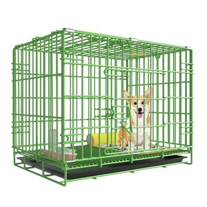 Gabbia Pieghevole di Lusso per Cani in Ferro, Traspirante, per Uso Esterno, Trasportino e Cuccia per Animali di Tutte le Taglie, per Tutte le Stagioni - Product Image 5