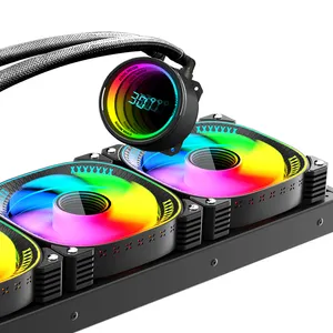 新しいデザインCOOLMOONGXゲーミングコンピューター360mmaio cpuリキッドクーラーargbCPUウォータークーラー高性能pccpuウォータークーラー