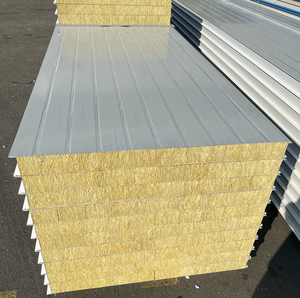 Panel de Pared de Lana de Roca con Aislamiento Térmico GLOSTAR con Borde Sellado con PU para Ahorro de Energía en Edificios y Talleres - Product Image 6