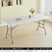 Tables et chaises pliantes d'extérieur portables avec dossier, idéales pour la restauration, les conférences et les formations, structure métallique