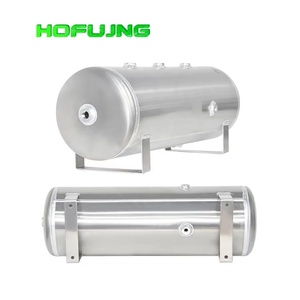 Tanque de Almacenamiento de Aire Horizontal de Aluminio de 35L/9.2 Galones Personalizado para Suspensión de Camión/Bocina de Coche - Product Image 1