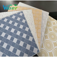 Plafond suspendu stratifié en PVC et plâtre, moderne, étanche, insonorisé, isolant thermique, anti-moisissure, pour usage hôtelier, 595*595 600*600