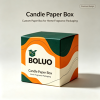 Boîte cadeau en papier de luxe pour bougie, emballage cadeau en papier personnalisé pour bougie
