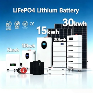 ระบบผลิตพลังงานแสงอาทิตย์ 5-60 กิโลวัตต์ชั่วโมง พร้อมแบตเตอรี่ LiFePO4 สำหรับบ้าน ระบบกักเก็บพลังงานแสงอาทิตย์แบบออลอินวัน PV-ESS ไฮบริด - Product Image 3