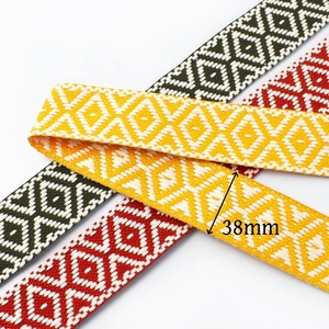 Meetee <span class=keywords><strong>RD825</strong></span> 38มม. อุปกรณ์เย็บผ้าฝ้ายแจ็กการ์ดหลากสีสายรัดกระเป๋าเข็มขัดผ้าใบริบบิ้นตกแต่งเสื้อผ้า - Product Image 2