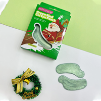 Koreaanse Op Maat Hydraterende Onder Ooggelpleisters Hydraterende Collageen Kristallen Oogmasker Verheldert Kerstslee Ooglapjes