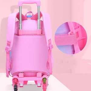 New Rolling Backpack Primary Students Backpack with Wheel Cartoon School Bags 16 Inches Trolley Bags for <strong>Children</strong> School <strong>Luggage</strong> - Product Image 5