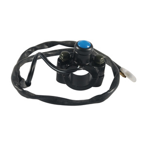 Interruptor de encendido para motocicleta con cableado para montaje en espejo, 16 amperios, botón pulsador de plástico, lado izquierdo, para modificación de motocicletas de calle - Product Image 4