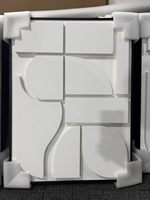 Décoration murale en relief 3D abstraite, texture en pâte, cadre en alliage d'aluminium, directement de l'usine, pour hall d'hôtel, bureau