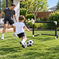 But de football miniature pliable en plastique facile à assembler, but de football portable de petite taille pour la maison, le jardin, les jeux parent-enfant