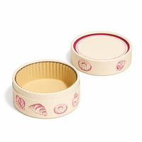 Emballage en tube de papier alimentaire imprimé sur mesure, écologique, boîte en carton ronde pour gâteau, cheesecake, biscuits