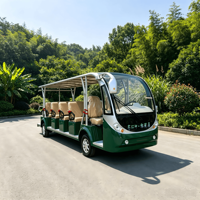 Bus électrique touristique 17 places 72V 150AH 7.5KW Autonomie 90-100km pour station balnéaire, site touristique, parc
