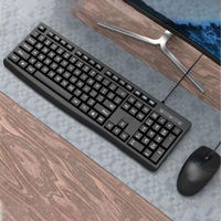 78 Tombol Keyboard dan Mouse Laptop USB Ultra-tipis Ukuran Penuh untuk Kantor, Produk Terlaris