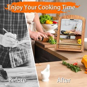<span class=keywords><strong>Support</strong></span> de <span class=keywords><strong>livre</strong></span> de recettes en <span class=keywords><strong>bois</strong></span> pour comptoir de cuisine, <span class=keywords><strong>support</strong></span> réglable en <span class=keywords><strong>bois</strong></span> pour <span class=keywords><strong>livre</strong></span> de recettes, <span class=keywords><strong>support</strong></span> pratique pour <span class=keywords><strong>livre</strong></span> de recettes, iPad, tablette - Product Image 4