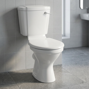 Inodoro de Dos Piezas de Cerámica con Doble Descarga y Asiento de Cierre Suave para Baños Modernos - Product Image 3