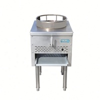 Cuisinière sur pied Cuisinière à jet Cuisinière à gaz en acier inoxydable Wok à gaz commercial