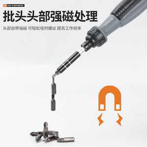 11 In 1 Ratcheting <b>Screwdriver</b> Set With Interchangeable Bits Cross Phillips Head Matte Finish Anti Slip Handle Diy Tools - Product Image 3
