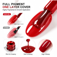 Vernis à ongles professionnel en gros, 15 ml, ensemble de couleurs rouges, paillettes, longue durée, semi-permanent, vernis gel UV